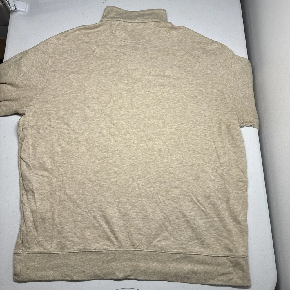 Polo Ralph Lauren Mens light gray  Quarter Zip Pullover XL Lightweight Comfort